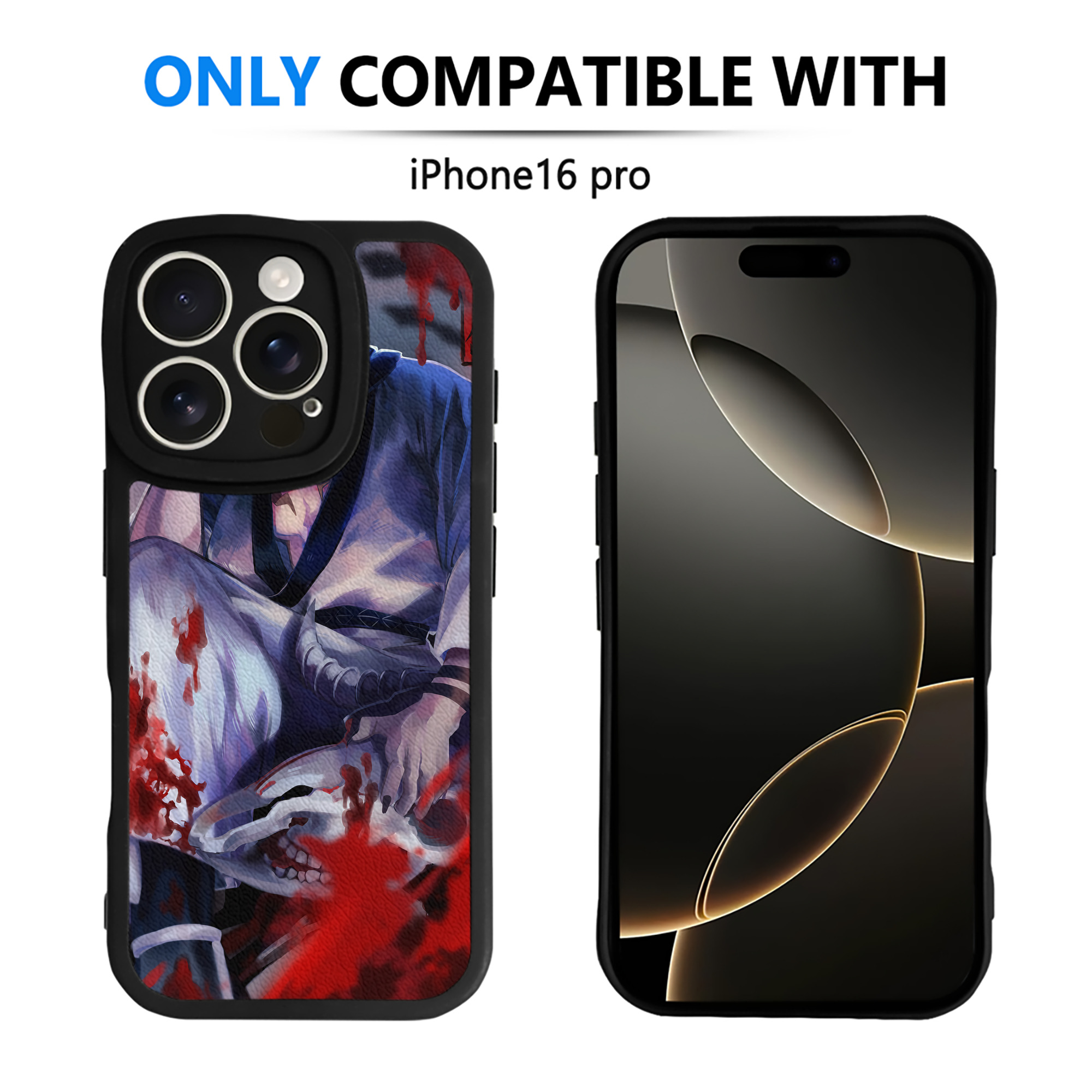 （画像用） 呪術廻戦 Jujutsu Kaisen 【iPhone 16シリーズ対応】シリコンスマホケース（レザー調） 材質：シリコン